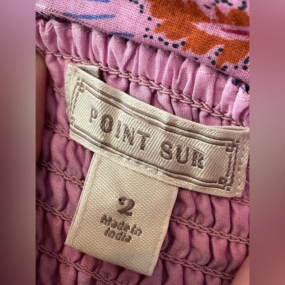 J. Crew Point Sur Paisley Tie Front Wide Leg Jumpsuit‎ Size 2 - Picture 8 of 11